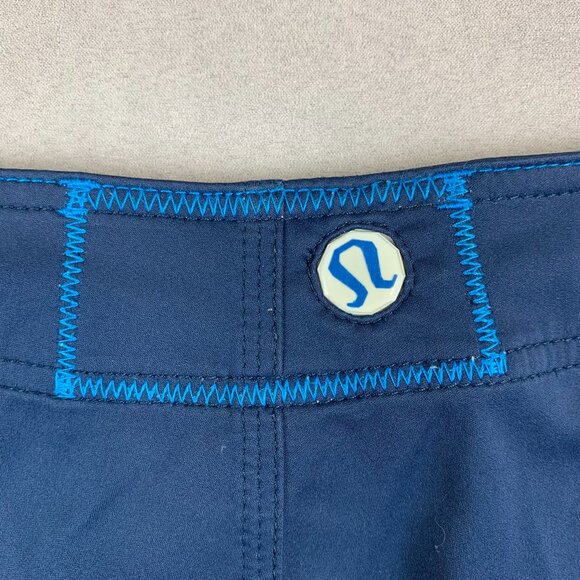 Lululemon Men Board Shorts 38 Blue Cargo Pocket 12" Wet Dry Warm Swim Hiking Gym - Picture 9 of 9